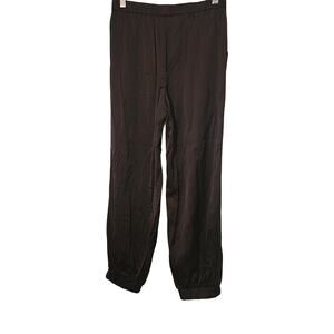 Black Elastic Waistband Pockets Sweatpants Girls Size Large